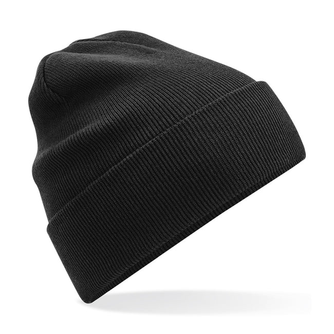 Black - Front - Beechfield Original Cuffed Cotton Beanie