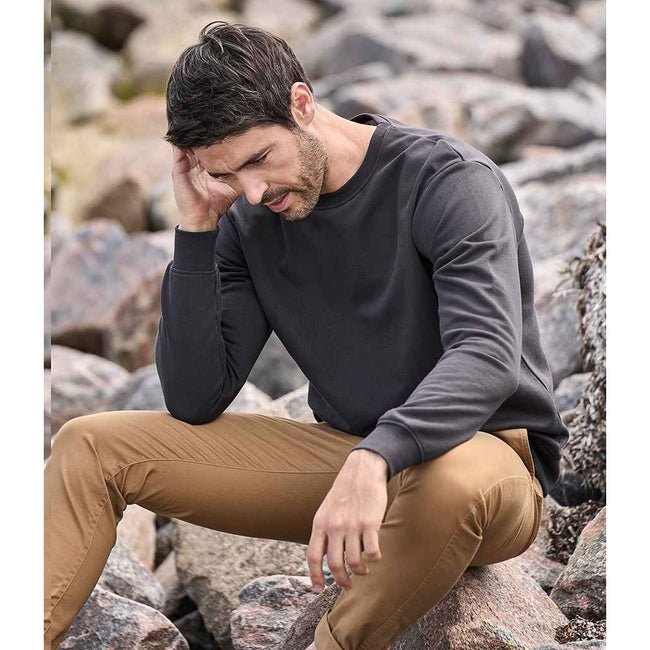 Dark Grey - Back - Tee Jays Mens Power Sweatshirt