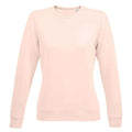 Creamy Pink - Front - SOLS Womens-Ladies Sully Sweatshirt