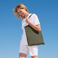 Khaki - Back - SOLS Awake Recycled Tote Bag