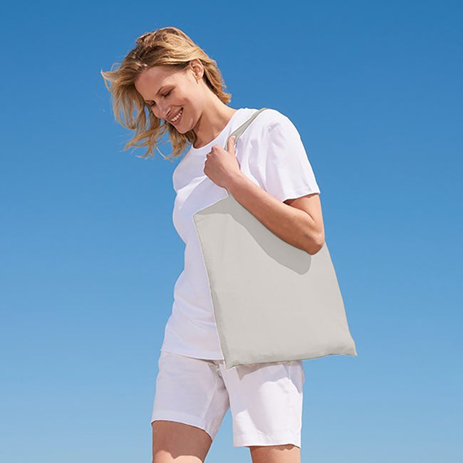 Natural - Back - SOLS Awake Recycled Tote Bag