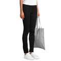 Gray - Lifestyle - SOLS Awake Marl Recycled Tote Bag