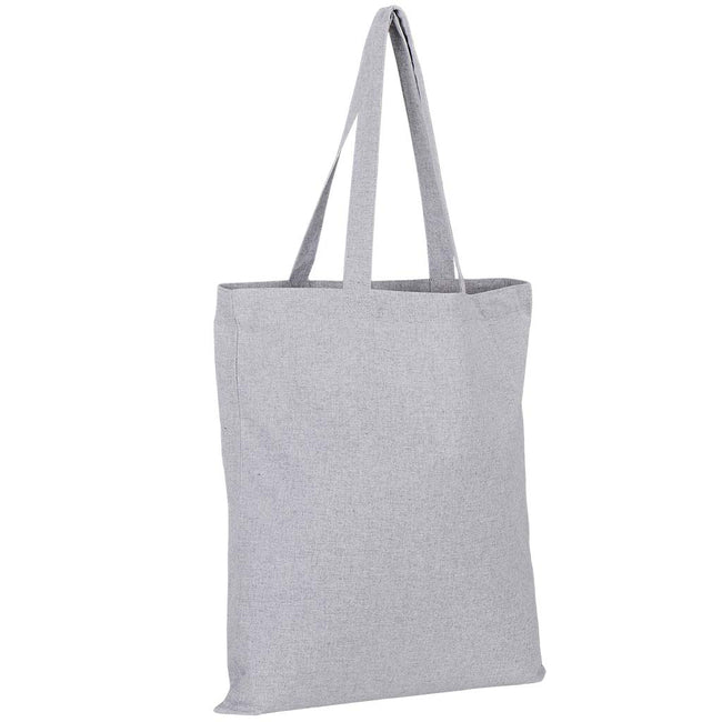 Gray - Front - SOLS Awake Marl Recycled Tote Bag