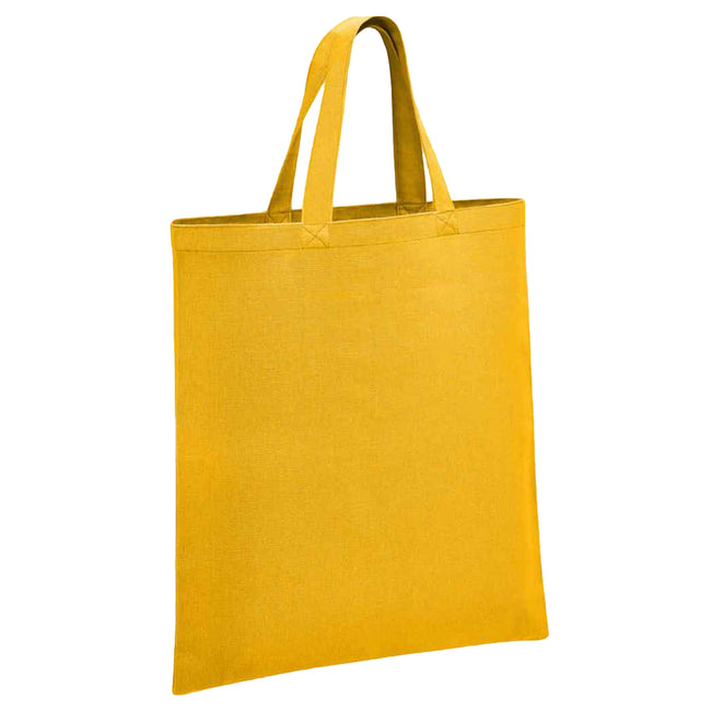 Mustard Yellow - Front - Brand Lab Cotton Short Handle Shopper Bag
