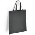 Charcoal - Front - Brand Lab Cotton Short Handle Shopper Bag