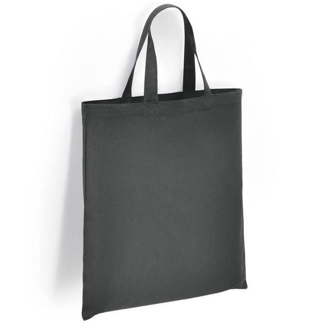 Charcoal - Front - Brand Lab Cotton Short Handle Shopper Bag