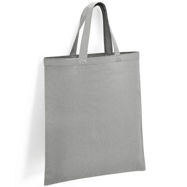 Silver - Front - Brand Lab Cotton Short Handle Shopper Bag