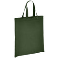 Forest Green - Front - Brand Lab Cotton Short Handle Shopper Bag