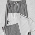 White-Heather Grey - Lifestyle - Towel City Womens-Ladies Pajama Set