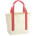 Natural-Classic Red - Front - Westford Mill EarthAware Shoulder Bag