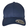 Navy - Front - Flexfit Braided Baseball Cap