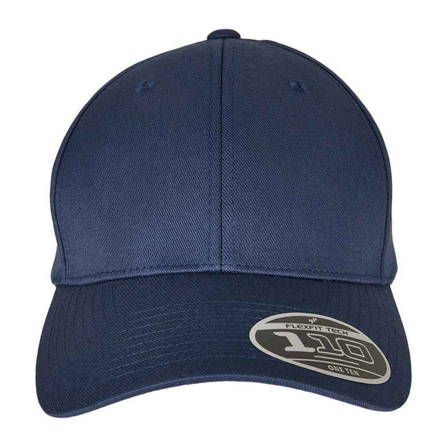 Navy - Front - Flexfit Braided Baseball Cap