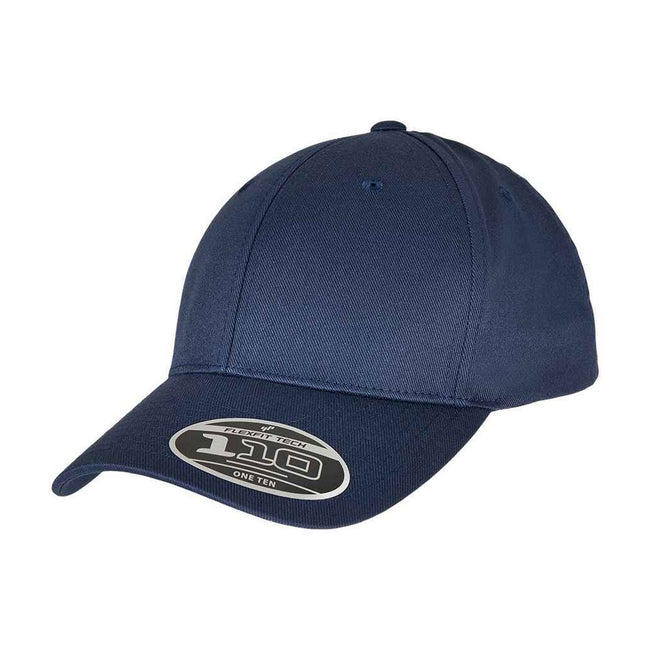 Navy - Side - Flexfit Braided Baseball Cap