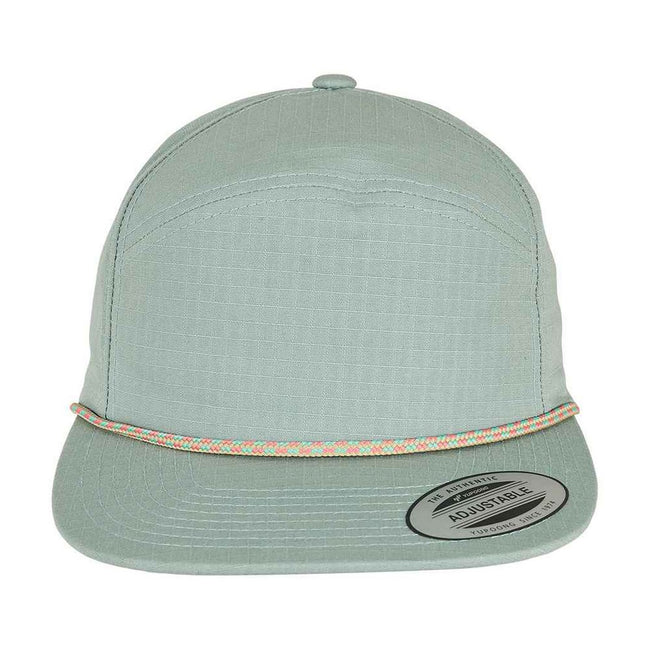 Blueish Green - Front - Flexfit Braided Baseball Cap