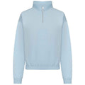 Sky Blue - Front - Awdis Womens-Ladies Cropped Sweatshirt