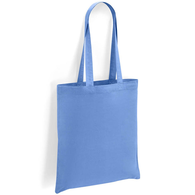 Denim - Front - Brand Lab Cotton Long Handle 2.6gal Tote Bag