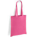 Fusion Pink - Front - Brand Lab Cotton Long Handle 2.6gal Tote Bag