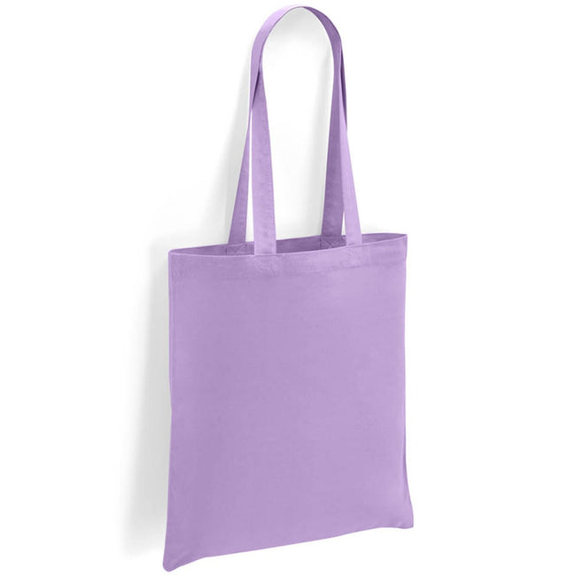 Lavender - Front - Brand Lab Cotton Long Handle 2.6gal Tote Bag