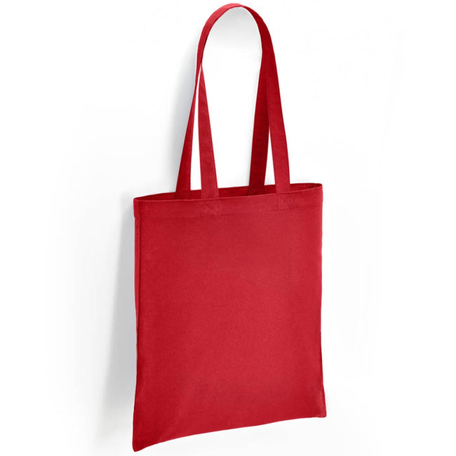 Red - Front - Brand Lab Cotton Long Handle 2.6gal Tote Bag