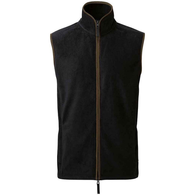 Black-Brown - Front - Premier Mens Artisan Fleece Oversized Vest