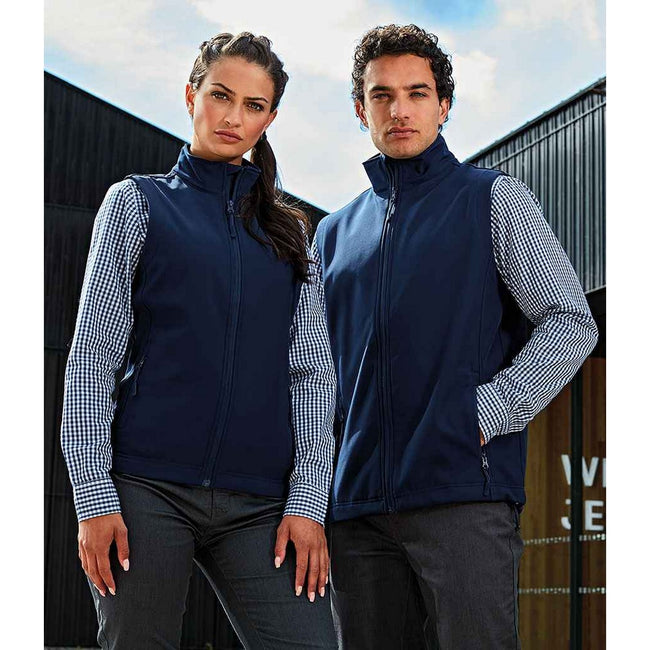 Navy - Back - Premier Womens-Ladies Windchecker Vest