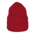 Hibiscus Red - Front - Native Spirit Merino Wool Beanie