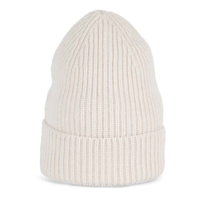 Ivory - Front - Native Spirit Merino Wool Beanie