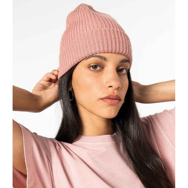 Petal Rose - Back - Native Spirit Merino Wool Beanie