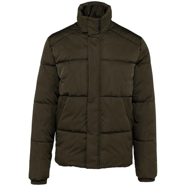 Organic Khaki - Front - Native Spirit Mens Recycled Down Jacket