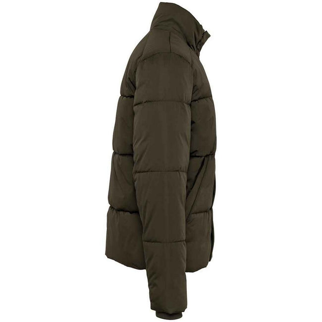 Organic Khaki - Back - Native Spirit Mens Recycled Down Jacket