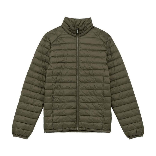Organic Khaki - Front - Native Spirit Mens Recycled Lightweight Padded Jacket