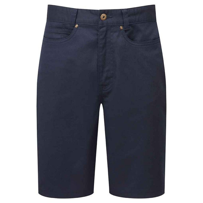 Navy - Front - Premier Mens Performance Casual Shorts
