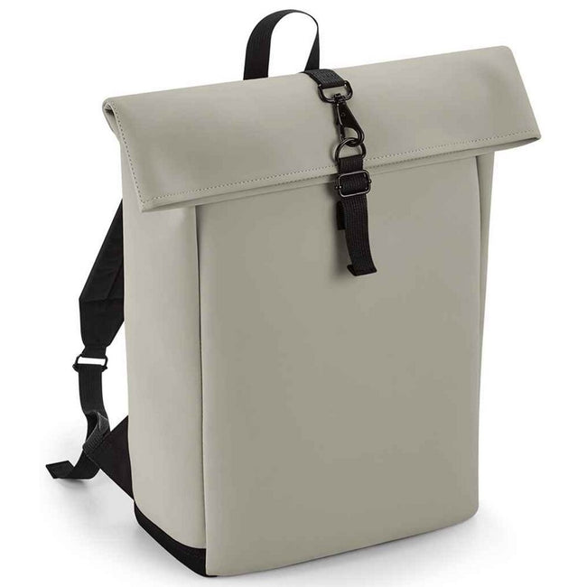 Clay - Front - Bagbase Roll Top Knapsack