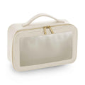 Oyster - Front - Bagbase Boutique Clear Toiletry Bag