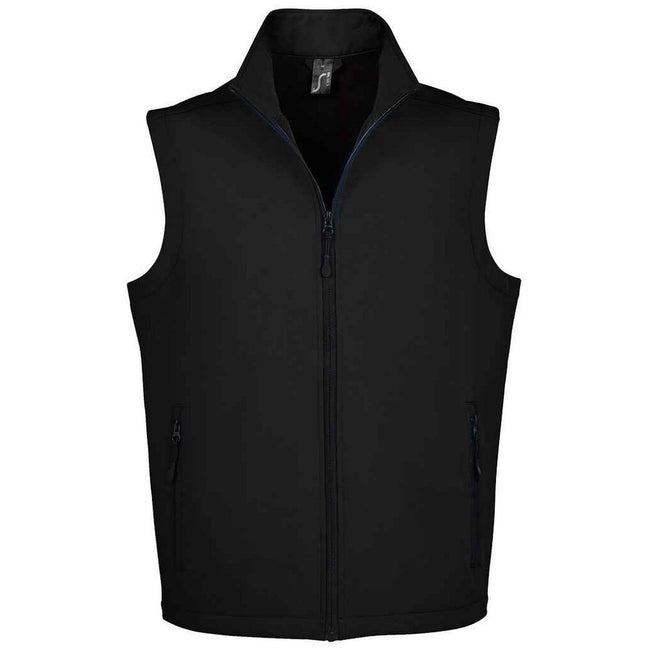 Black - Front - SOLS Mens Race Softshell Body Warmer