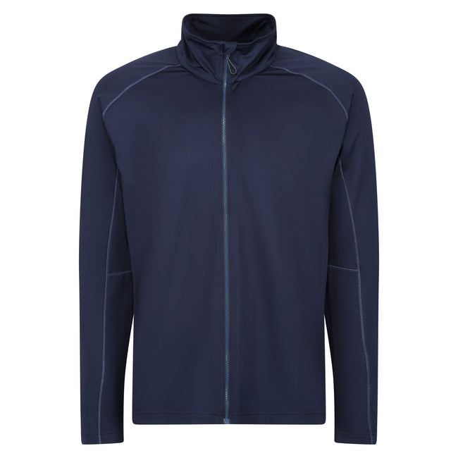 Navy - Front - Regatta Mens Core Stretch Full Zip Midlayer