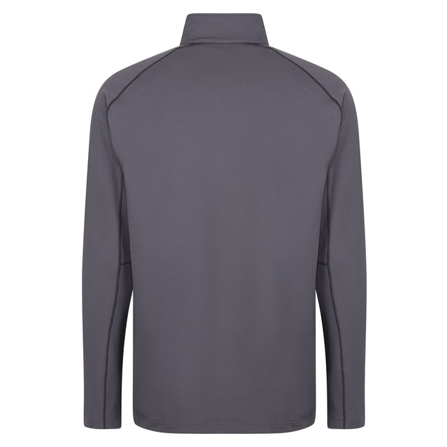 Seal Grey - Back - Regatta Mens Core Stretch Full Zip Midlayer