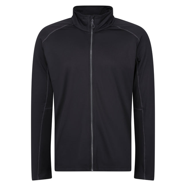 Black - Front - Regatta Mens Core Stretch Full Zip Midlayer