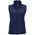 French Navy - Front - SOLS Womens-Ladies Race Softshell Vest
