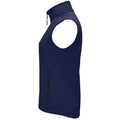 French Navy - Back - SOLS Womens-Ladies Race Softshell Vest