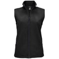 Black - Front - SOLS Womens-Ladies Race Softshell Vest