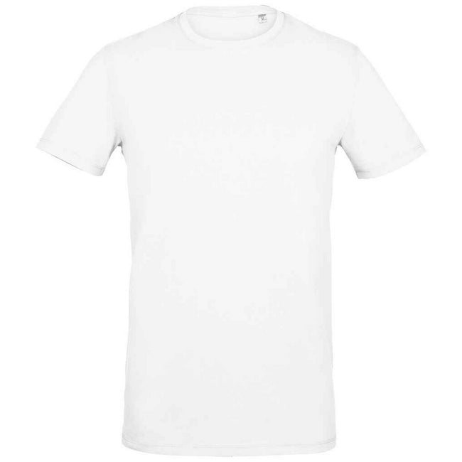 White - Front - SOLS Mens Millenium Stretch T-Shirt