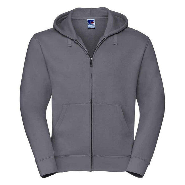 Convoy Gray - Front - Russell Mens Authentic Hooded Sweatshirt
