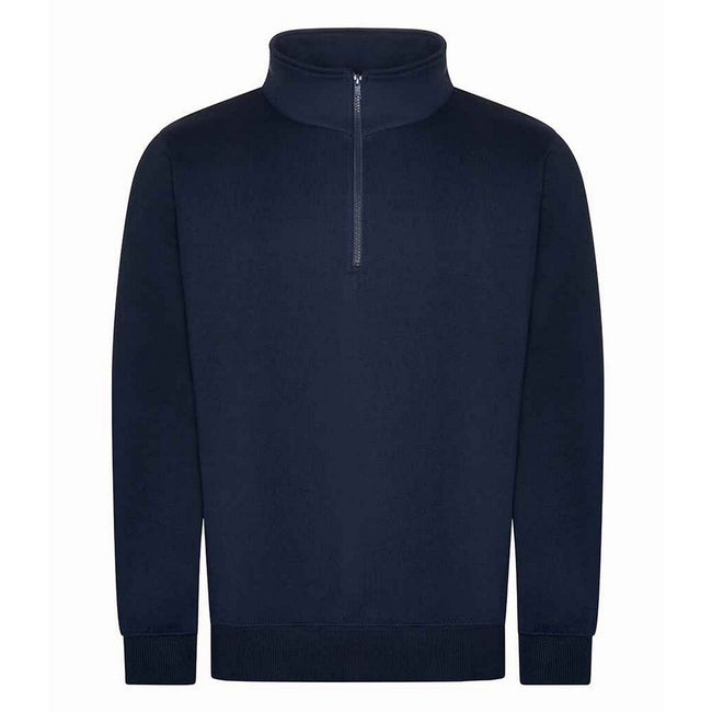 Navy - Front - PRO RTX Mens Quarter Zip Sweatshirt
