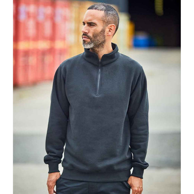 Navy - Back - PRO RTX Mens Quarter Zip Sweatshirt