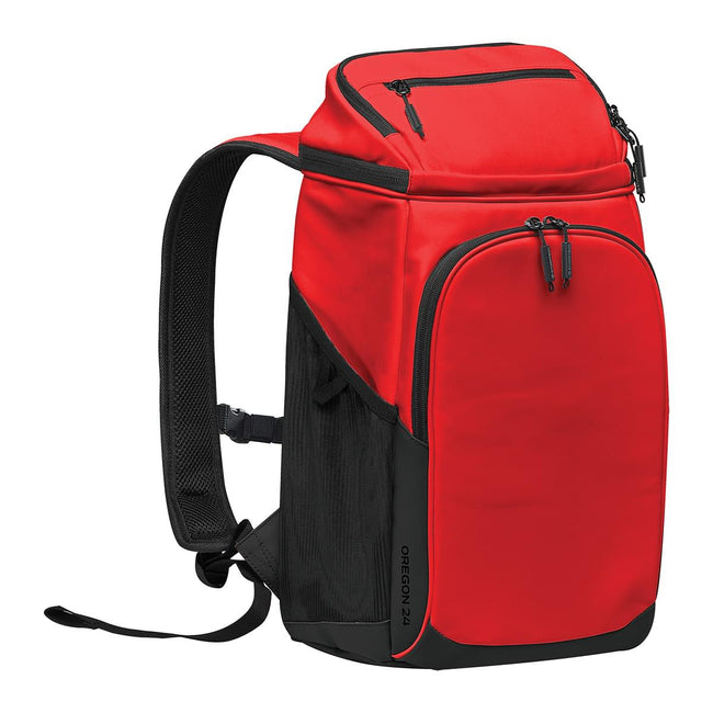 Red-Black - Front - Stormtech Oregon 24 Cooler Knapsack