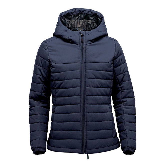 Navy - Front - Stormtech Womens-Ladies Nautilus Quilted Hooded Jacket