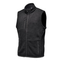 Black - Side - Stormtech Mens Avalante Knitted Heather Full Zip Vest