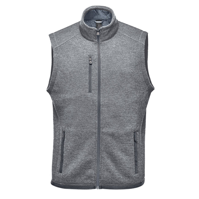 Granite - Front - Stormtech Mens Avalante Knitted Heather Full Zip Vest