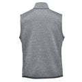 Granite - Back - Stormtech Mens Avalante Knitted Heather Full Zip Vest